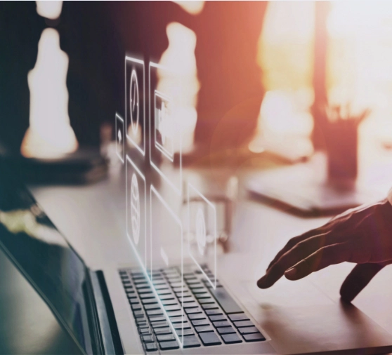 BPO specialists utilizing IT technology